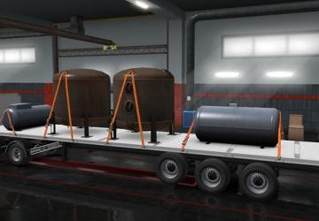 Flatbed Addon For Tandem Ekeri by Kast version 1.1 for Euro Truck Simulator 2 (v1.35.x, 1.36.x)