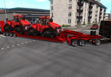Flatbed Trailer 4 axles version 1.0 for Euro Truck Simulator 2 (v1.35.x)