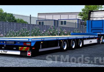 Fliegl Flatbed Trailer version 1.4 for Euro Truck Simulator 2 (v1.47.x)