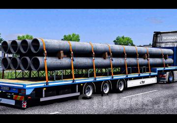 Fliegl Flatbed Trailer version 1.5 for Euro Truck Simulator 2 (v1.48.x)