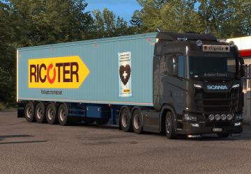 Flignitz CH Trailers skinpack version 1.0 for Euro Truck Simulator 2 (v1.36.x)