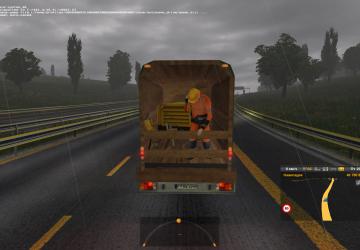 Ford 250 with Trailers in Traffic version 1.0 for Euro Truck Simulator 2 (v1.35.x)