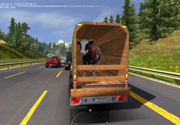 Ford 250 with Trailers in Traffic version 1.0 for Euro Truck Simulator 2 (v1.35.x)
