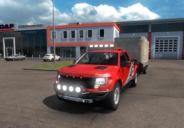 Ford F-150 SVT Raptor + Mini Trailer version 08.08.18 for Euro Truck Simulator 2 (v1.35.x, 1.36.x)