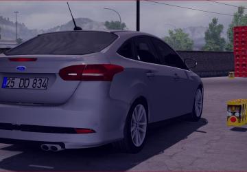 Ford Focus 3 Sedan version 1.0 for Euro Truck Simulator 2 (v1.35.x, 1.36.x)