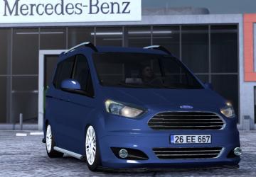 Ford Tourneo Courier version 2.1.1 for Euro Truck Simulator 2 (v1.43.x)