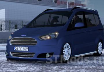 Ford Tourneo Courier version 2.2.1 for Euro Truck Simulator 2 (v1.46.x, 1.47.x)