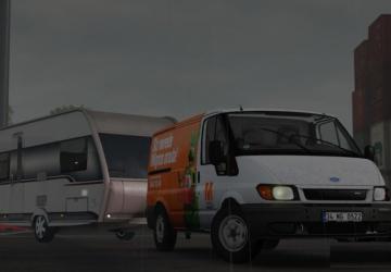 Ford Transit MK6 version 2.0.1 for Euro Truck Simulator 2 (v1.43.x)