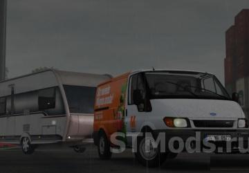 Ford Transit MK6 version 2.2.1 for Euro Truck Simulator 2 (v1.46.x, 1.47.x)