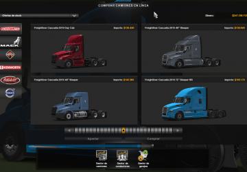 Freightliner Cascadia 2019 SCS version 1.0 for Euro Truck Simulator 2 (v1.38.x)