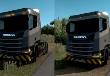 Front amber position lights Scania 2016 version 1.0 for Euro Truck Simulator 2 (v1.41.x, - 1.43.x)