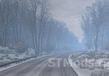 Frosty Winter Weather Mod version 9.5 for Euro Truck Simulator 2 (v1.48.x)
