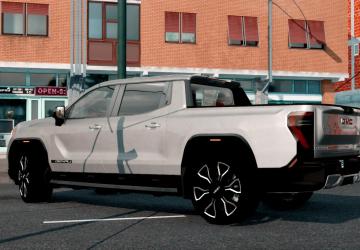 GMC Sierra EV 2025 version 1.0 for Euro Truck Simulator 2 (v1.54.x, 1.55.x)