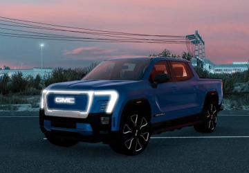 GMC Sierra EV 2025 version 1.0 for Euro Truck Simulator 2 (v1.54.x, 1.55.x)