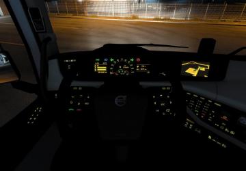Gold Dashboard for Volvo FH 2012 version 1.0 for Euro Truck Simulator 2 (v1.43.x)