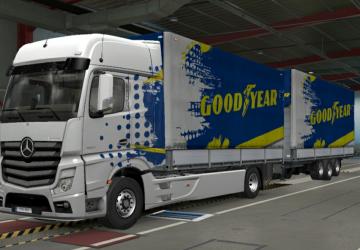Goodyear Tandem Skin version 1.0 for Euro Truck Simulator 2 (v1.37.x, 1.38.x)