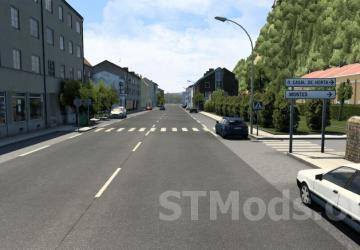 Map City of Santiago de Compostela version 4.0 for Euro Truck Simulator 2 (v1.46.x)