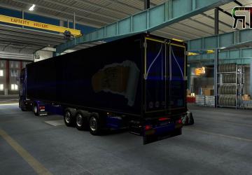 Griffin Combo Blue for Scania Next Gen and Krone Coolliner v1.0 for Euro Truck Simulator 2 (v1.35.x)