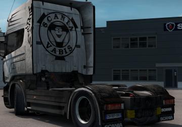 Dirty Skin Black&White for Scania R&S RJL v1.0 for Euro Truck Simulator 2 (v1.38.x, - 1.40.x)