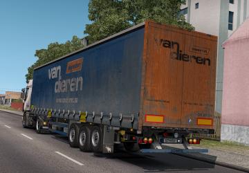 Dirty Van Dieren Skin for Schmitz Hupa Curtain v1.0 for Euro Truck Simulator 2 (v1.38.x, 1.39.x)