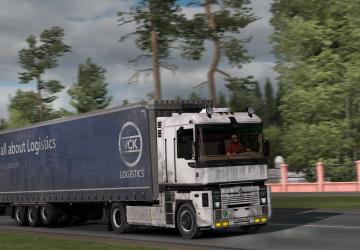 Dirty Skin VCK Logistics version 1.0 for Euro Truck Simulator 2 (v1.38.x, 1.39.x)