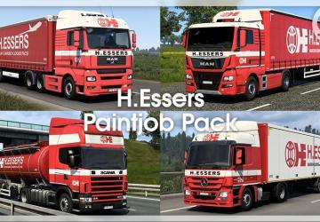 H.Essers Paintjob Pack version 1.0 for Euro Truck Simulator 2 (v1.40.x, 1.41.x)