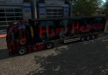Halloween paintjob version 1.0 for Euro Truck Simulator 2 (v1.35.x)