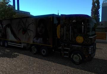 Halloween paintjob version 1.0 for Euro Truck Simulator 2 (v1.35.x)