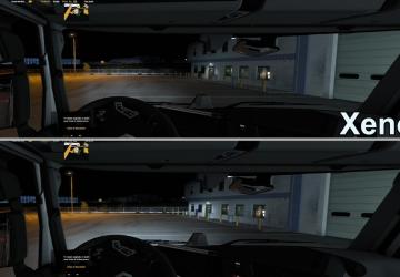 Headlight LED/XENON version 1.0 for Euro Truck Simulator 2 (v1.46.x)