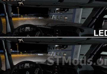 Headlight LED/XENON version 1.0.3 for Euro Truck Simulator 2 (v1.47.x, 1.48.x)