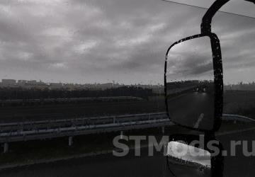 Realistic Rain version 4.6 for Euro Truck Simulator 2 (v1.48.x)