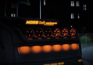 Hella Orange Headlights Bulbs version 1.9 for Euro Truck Simulator 2 (v1.54.x)