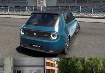 Honda E 2021 version 1.0 for Euro Truck Simulator 2 (v1.48.x)