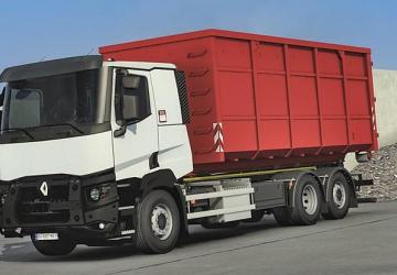 Hooklift chassis for Renault T version 1.0 for Euro Truck Simulator 2 (v1.46.x)