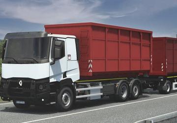 Hooklift chassis for Renault T version 1.0 for Euro Truck Simulator 2 (v1.46.x)