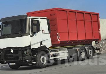 Hooklift chassis for Renault T version 1.1 for Euro Truck Simulator 2 (v1.49.x)