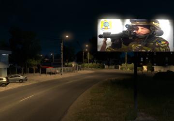 Hot Billboard ads for ETS2 version 1.0 for Euro Truck Simulator 2 (v1.35.x, - 1.42.x)