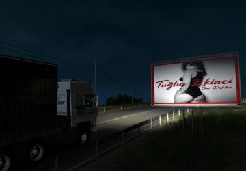 Hot Billboard ads for ETS2 version 1.0 for Euro Truck Simulator 2 (v1.35.x, - 1.42.x)