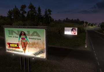 Hot Billboard ads for ETS2 version 1.0 for Euro Truck Simulator 2 (v1.35.x, - 1.42.x)
