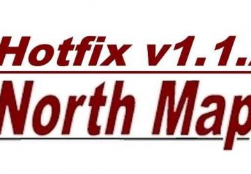 Map Hotfix for North Map version 1.1.2 for Euro Truck Simulator 2 (v1.48.x)