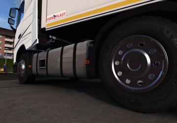 Chrome Wheel Caps version 1.0.3 for Euro Truck Simulator 2 (v1.35.x)