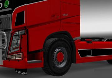 Hub reduction axle and Wheel cover by KCl v1.1 for Euro Truck Simulator 2 (v1.35.x)