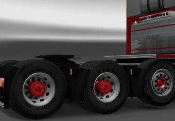 Hub reduction axle and Wheel cover by KCl v1.1 for Euro Truck Simulator 2 (v1.35.x)