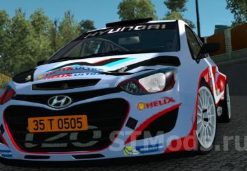 Hyundai i20 WRC version 2.1.1 for Euro Truck Simulator 2 (v1.46.x, 1.47.x)