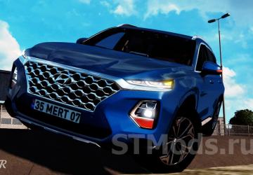 Hyundai Santa Fe 2019 version 2.1 for Euro Truck Simulator 2 (v1.47.x)