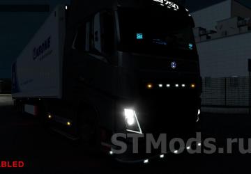 Improved light of all vehicles for weak PCs v5.2 for Euro Truck Simulator 2 (v1.48.x)