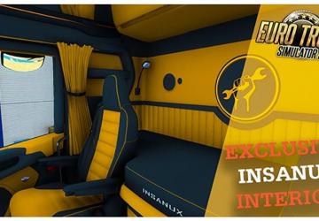 Insanux Scania 2016 Interior version 1.0.6 for Euro Truck Simulator 2 (v1.44.x, 1.45.x)