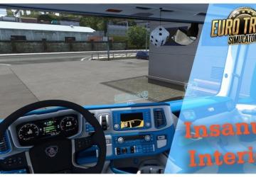 Insanux Scania 2016 Interior version 1.0.7 for Euro Truck Simulator 2 (v1.45.x)