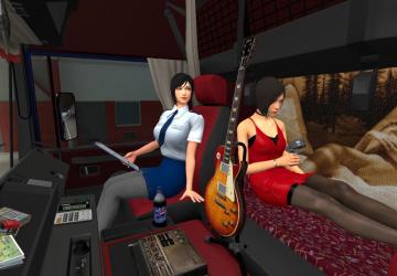 Interior for Volvo F10 F12 version 1.0 for Euro Truck Simulator 2 (v1.46-1.47)