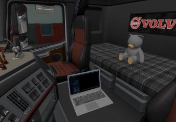 Interior for Volvo FH16 2009 version 1.1 for Euro Truck Simulator 2 (v1.45-1.48)